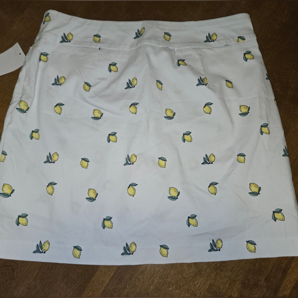 Kim Rogers White Skirt with Lemon Print - Picture 2 of 5
